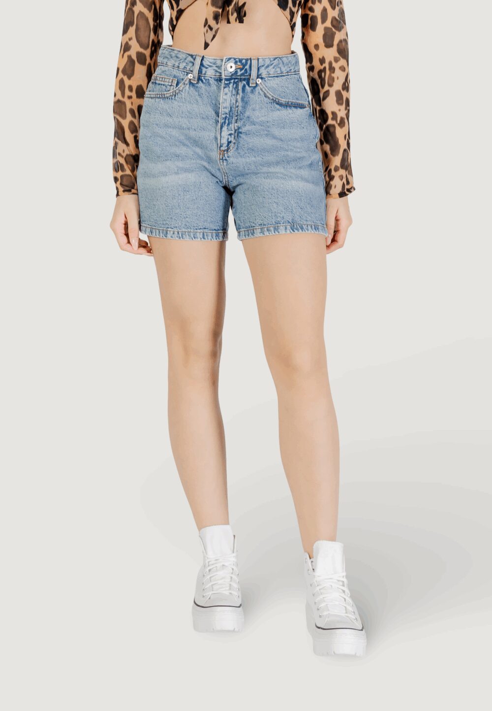 Shorts ICHI IHAVENY SHO Denim chiaro - Foto 1