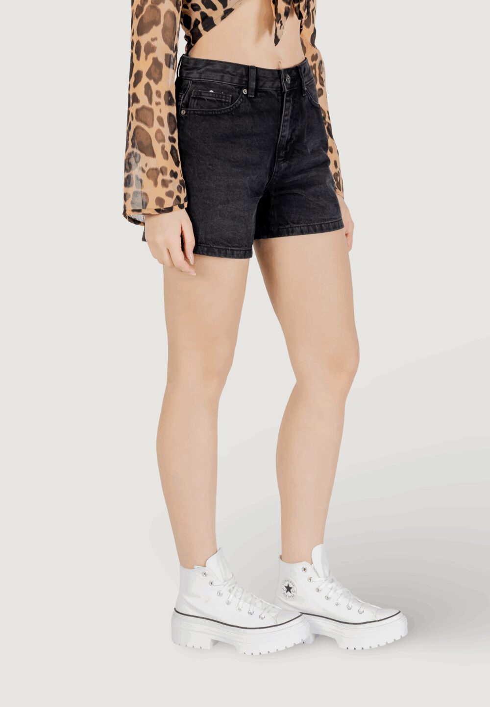 Shorts ICHI IHAVENY SHO Nero - Foto 3