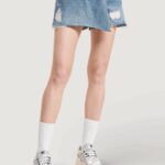 Shorts Only TEXAS Blue Denim Chiaro - Foto 3
