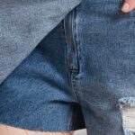 Shorts Only TEXAS Blue Denim Chiaro - Foto 4