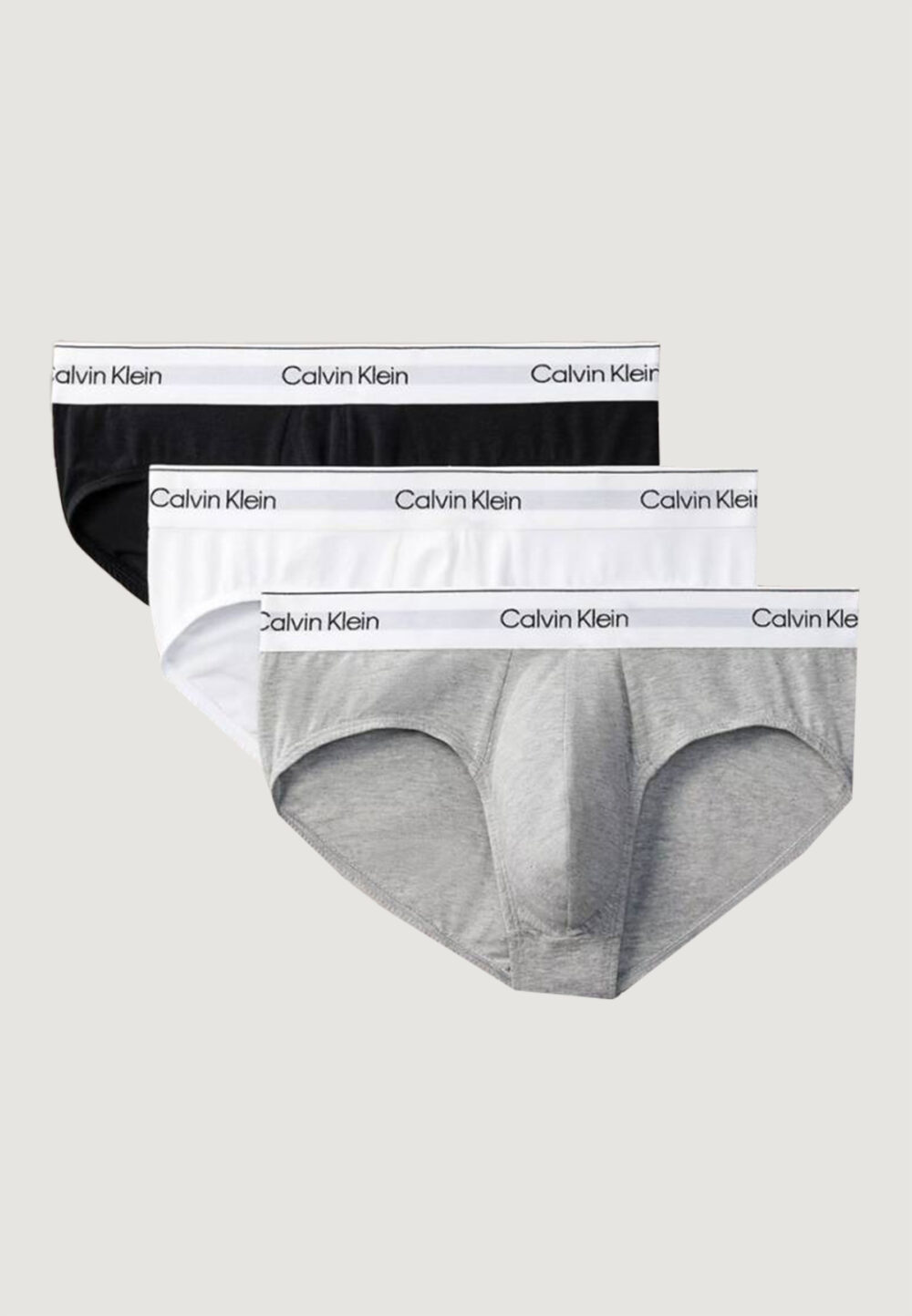 Slip Calvin Klein Underwear HIP BRIEF 3PK Grigio - Foto 1
