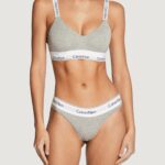 Slip e perizoma Calvin Klein Underwear BRAZILIAN Grigio - Foto 2