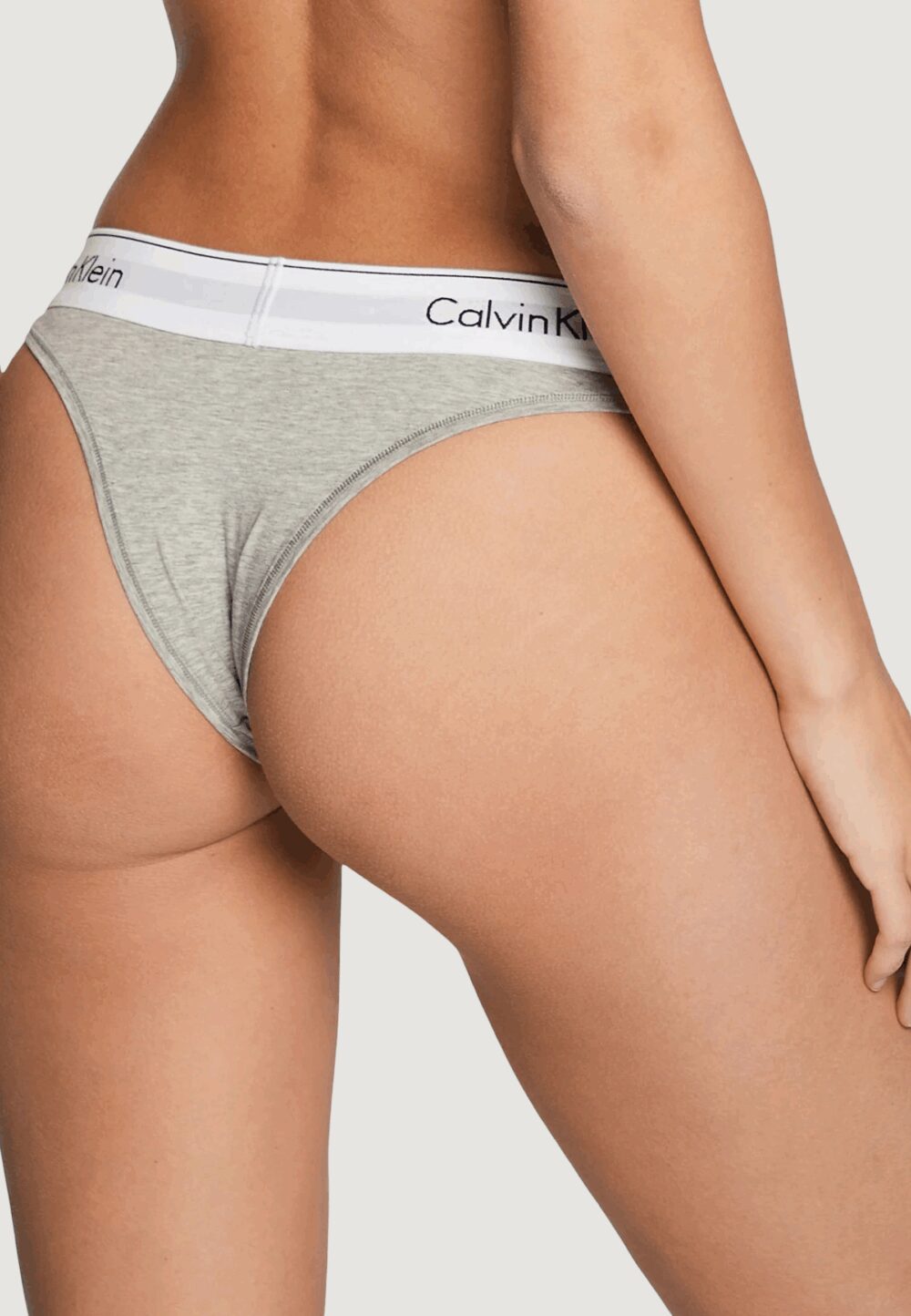 Slip e perizoma Calvin Klein Underwear BRAZILIAN Grigio - Foto 3