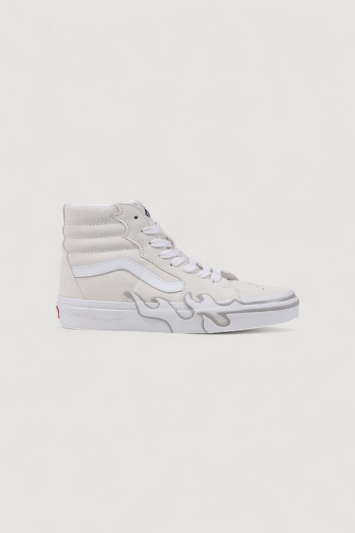 Sneakers Vans UA SK8-Hi Flame Bianco
