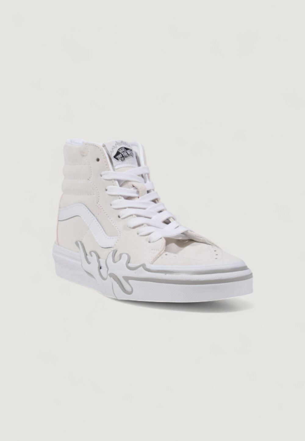 Sneakers Vans UA SK8-Hi Flame Bianco - Foto 2