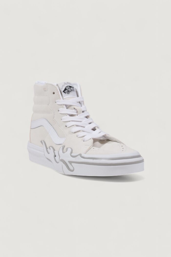 Sneakers Vans UA SK8-Hi Flame Bianco