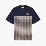 T-shirt Aquascutum ACTIVE CLUB CHECK LOGO T-SHIRT Blu - Foto 1