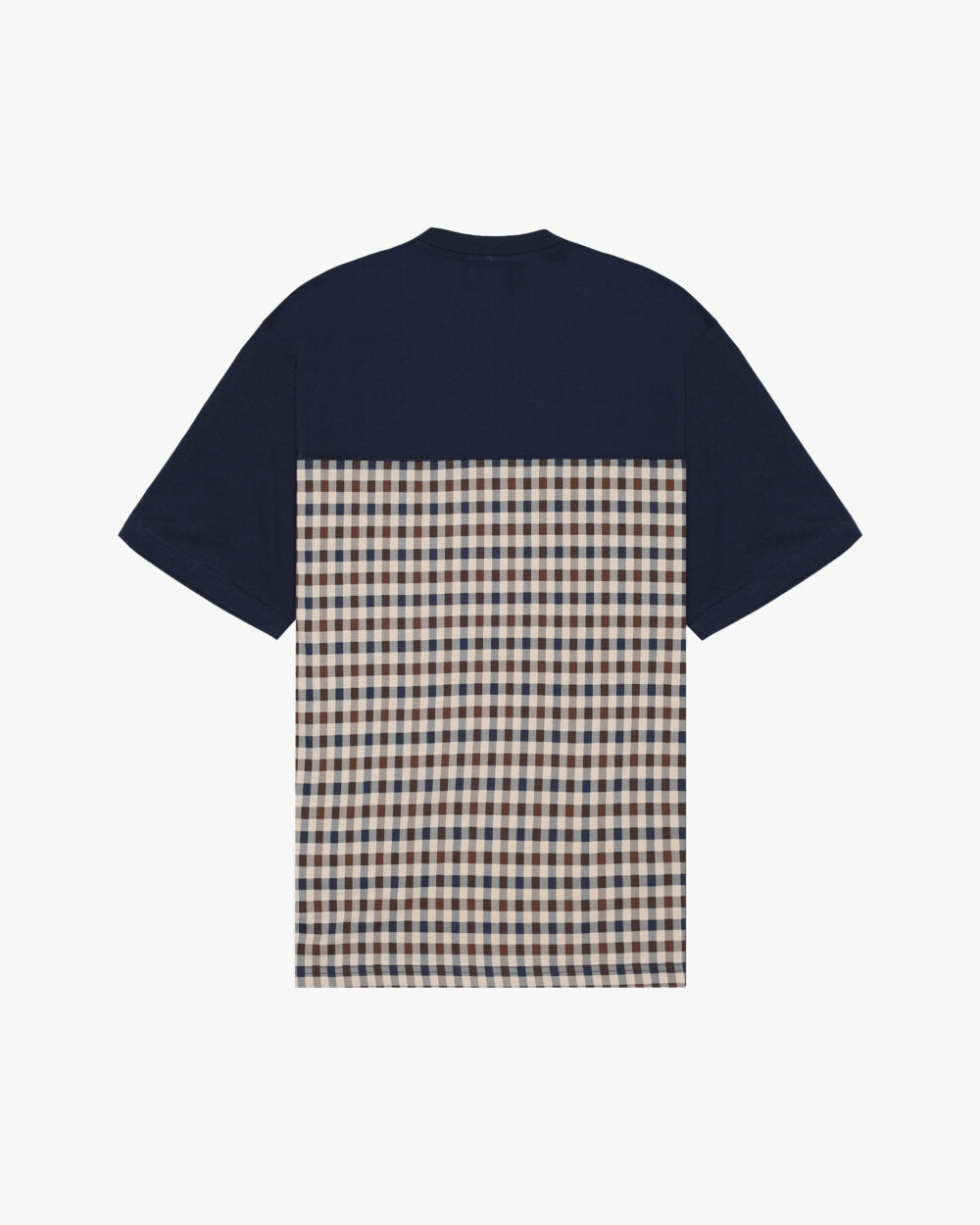 T-shirt Aquascutum ACTIVE CLUB CHECK LOGO T-SHIRT Blu - Foto 2