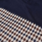 T-shirt Aquascutum ACTIVE CLUB CHECK LOGO T-SHIRT Blu - Foto 5