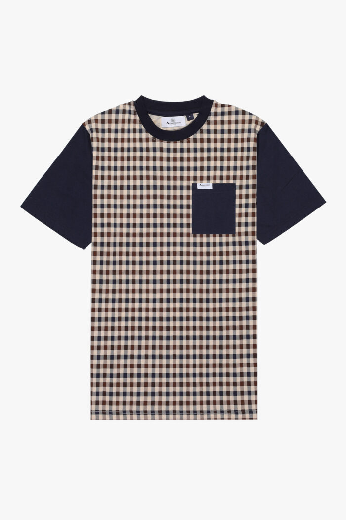 T-shirt Aquascutum ACTIVE SOLID POCKET T-SHIRT Blu
