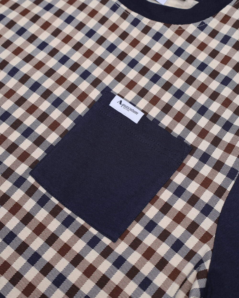 T-shirt Aquascutum ACTIVE SOLID POCKET T-SHIRT Blu - Foto 3