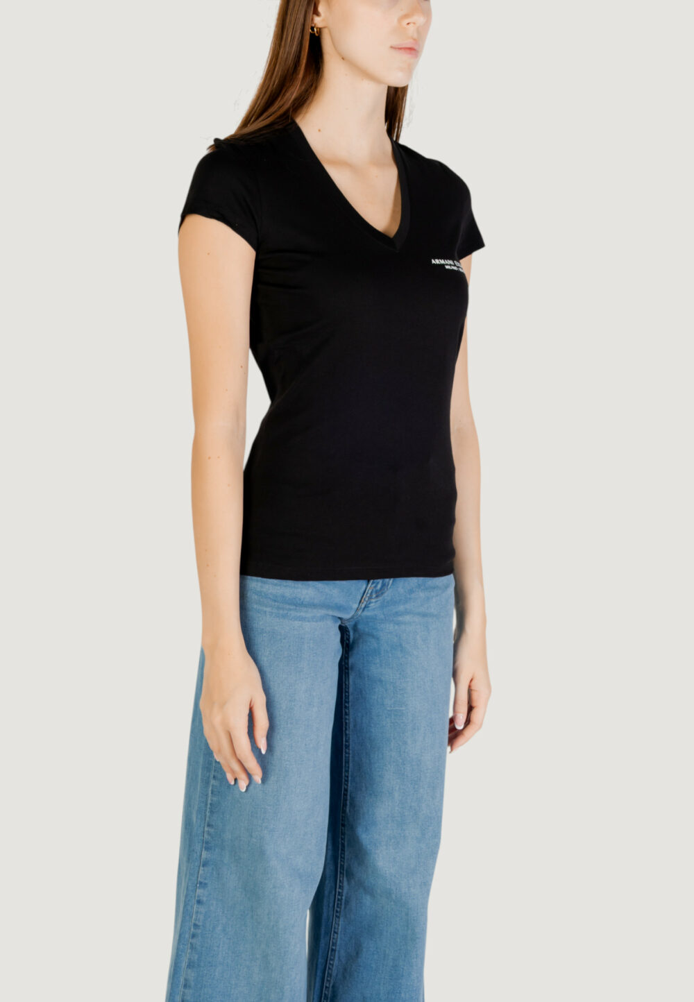 T-shirt Armani Exchange  Black-White - Foto 4
