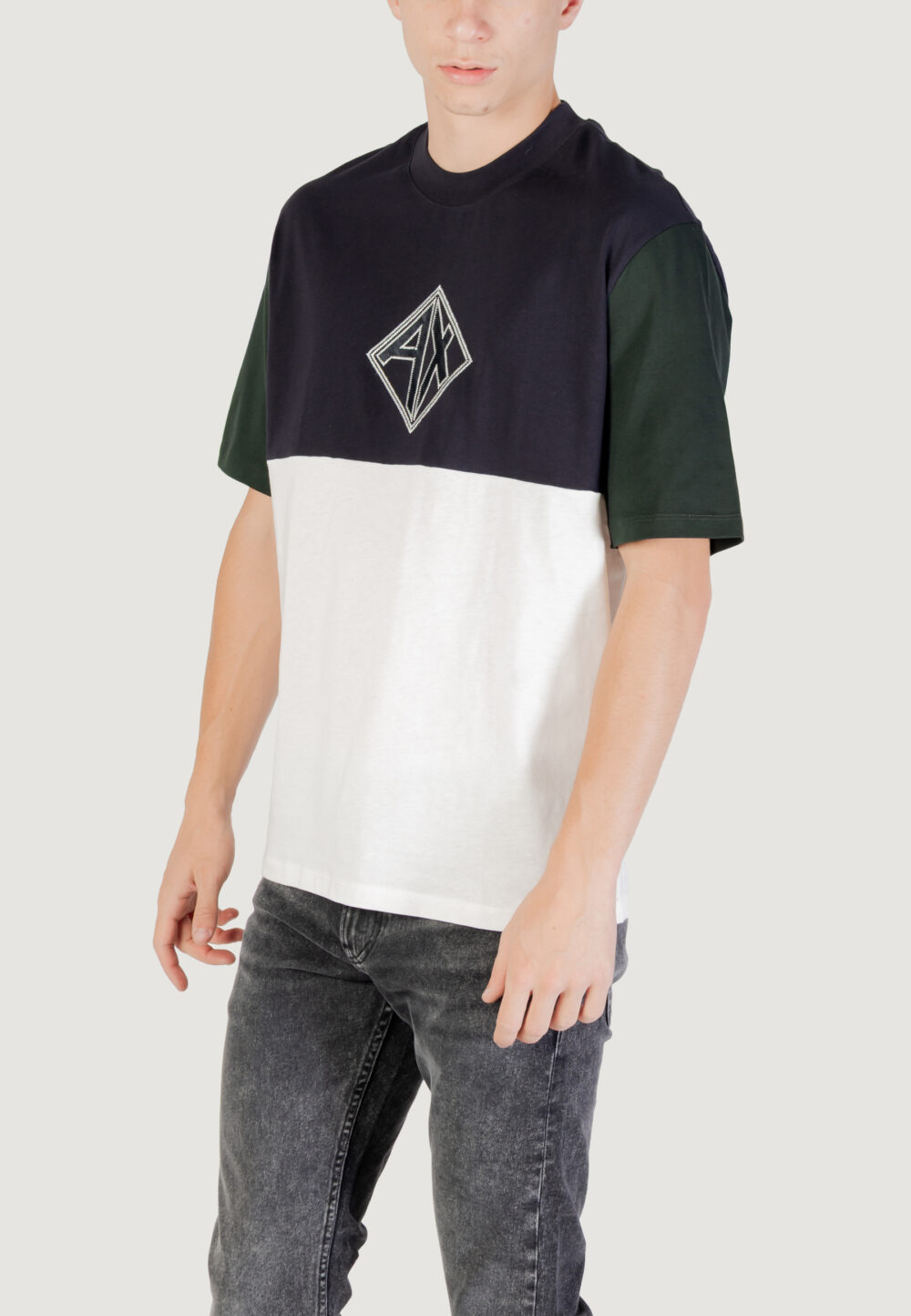 T-shirt Armani Exchange JUMPER Blue scuro - Foto 4