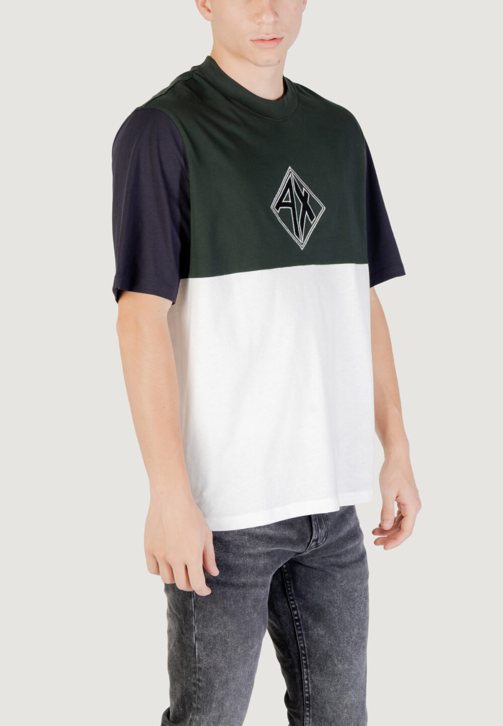 T-shirt Armani Exchange JUMPER Verde Scuro - Foto 3