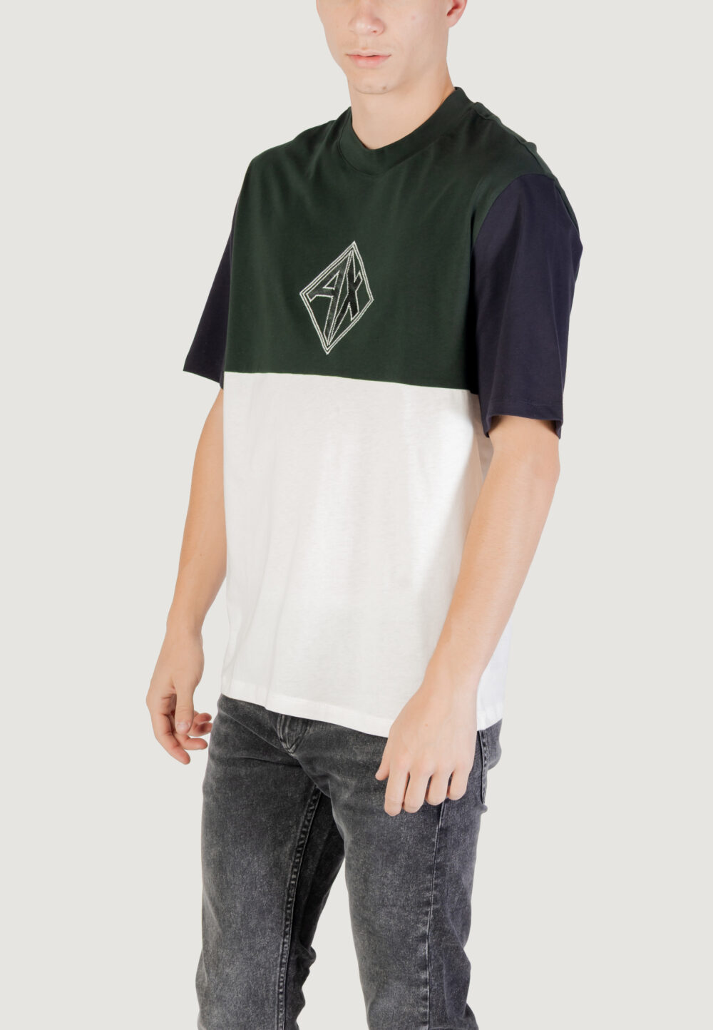 T-shirt Armani Exchange JUMPER Verde Scuro - Foto 4