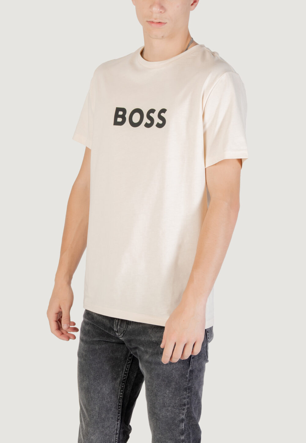 T-shirt Boss  Beige - Foto 3