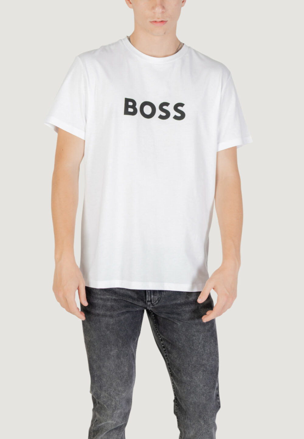 T-shirt Boss  Bianco - Foto 1