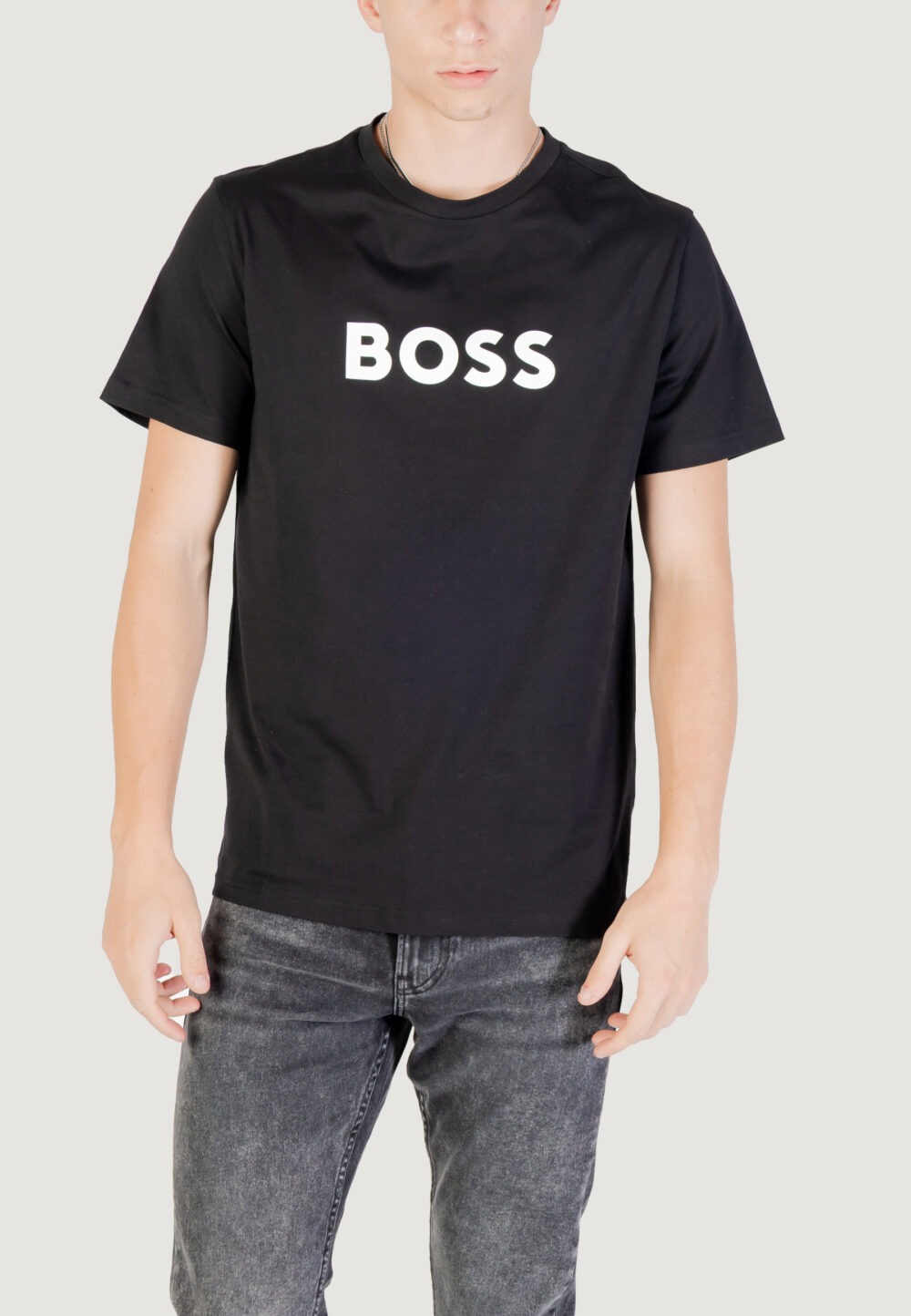 T-shirt Boss  Nero - Foto 1