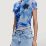 T-shirt Desigual REPRIS TS AURA Blu - Foto 1