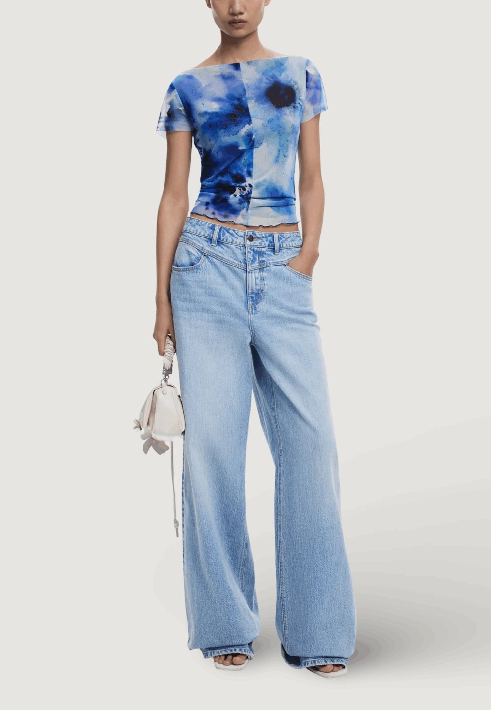 T-shirt Desigual REPRIS TS AURA Blu - Foto 2