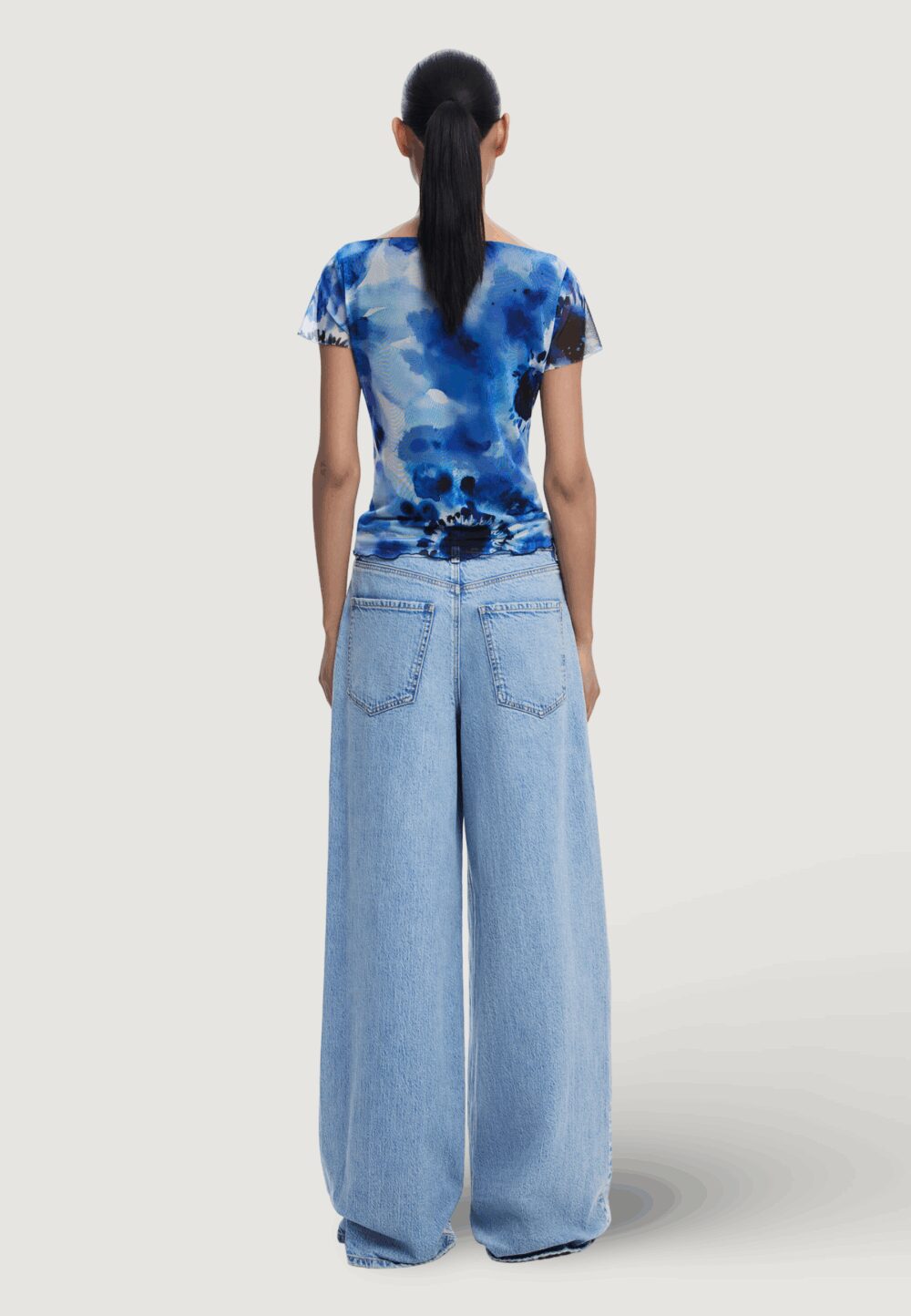 T-shirt Desigual REPRIS TS AURA Blu - Foto 4