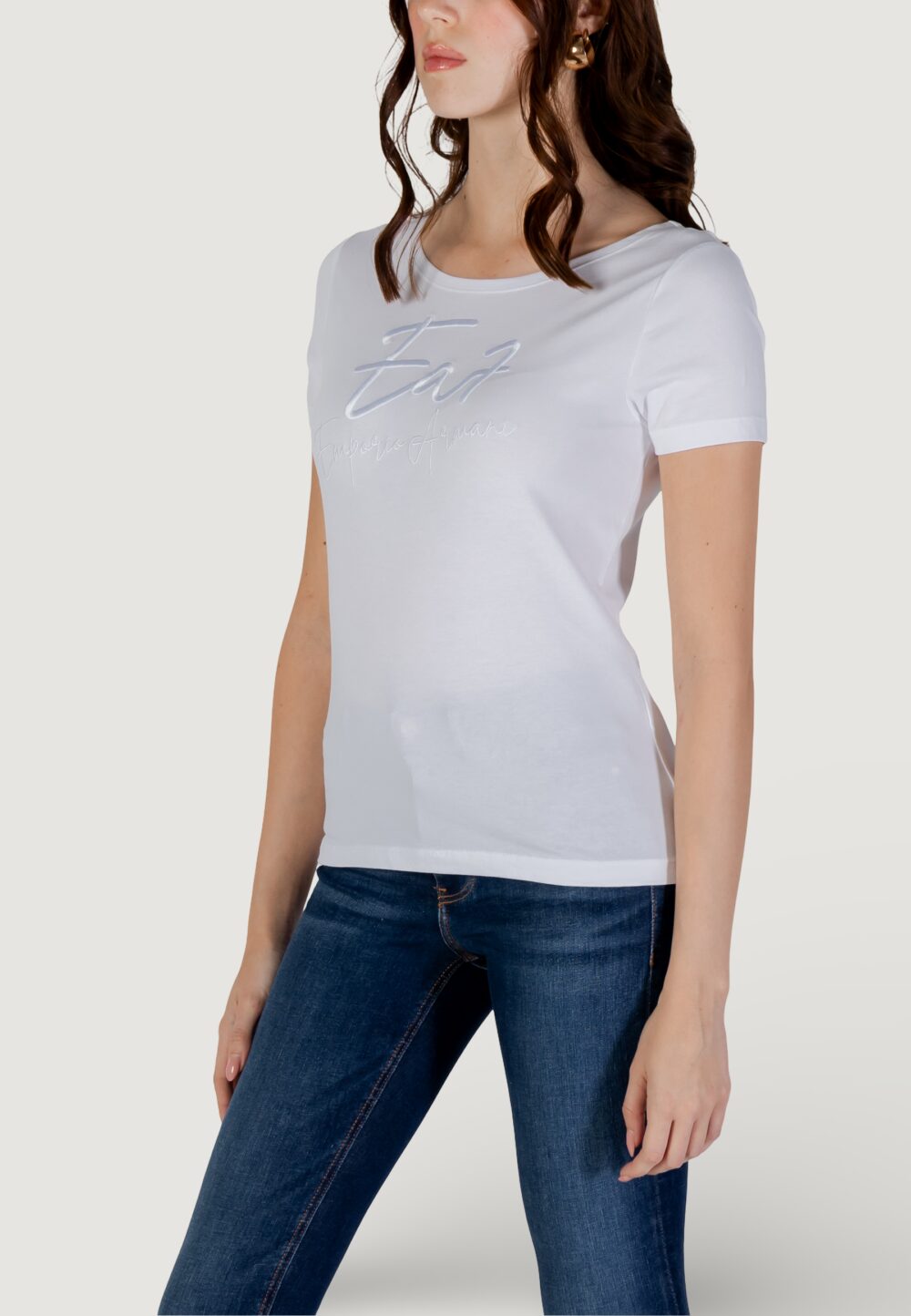 T-shirt EA7  Bianco - Foto 3