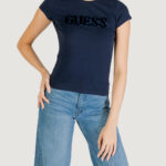 T-shirt Guess SS PONY HAIR LOGO R5 Blu - Foto 1