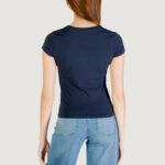 T-shirt Guess SS PONY HAIR LOGO R5 Blu - Foto 5