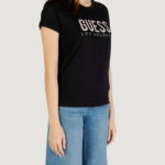 T-shirt Guess SS CN PYTHON LOGO TEE Nero - Foto 4