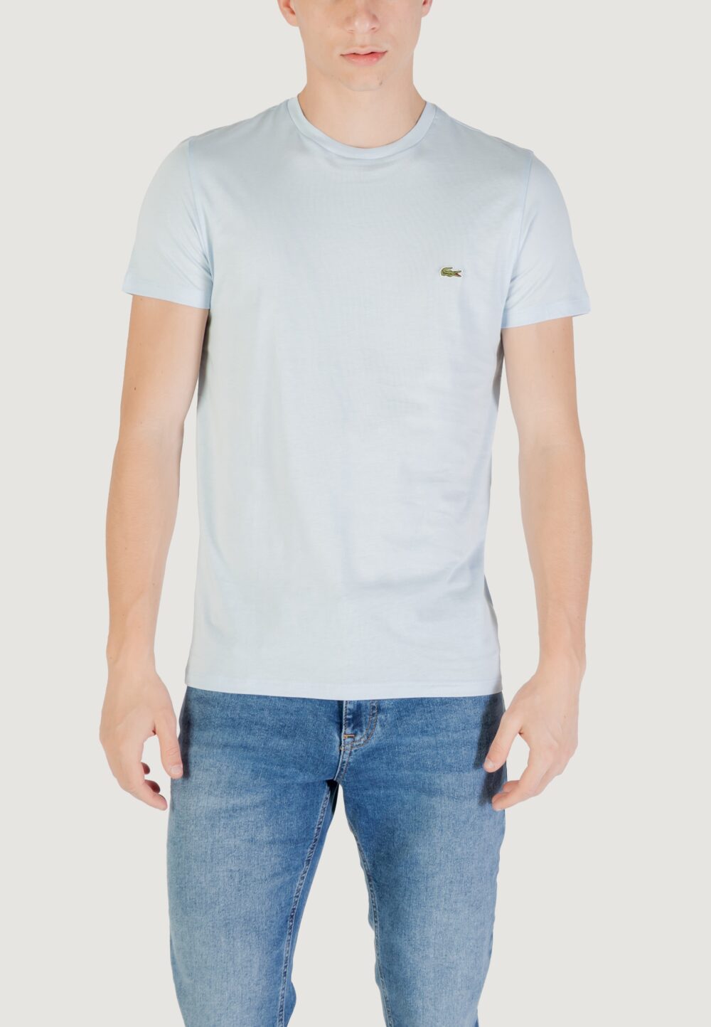T-shirt LACOSTE  Celeste - Foto 1