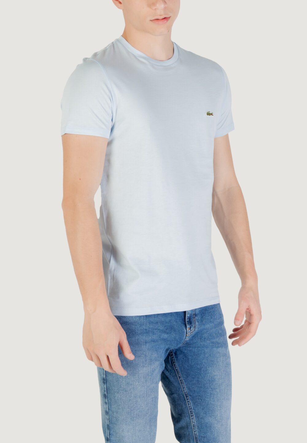 T-shirt LACOSTE  Celeste - Foto 3