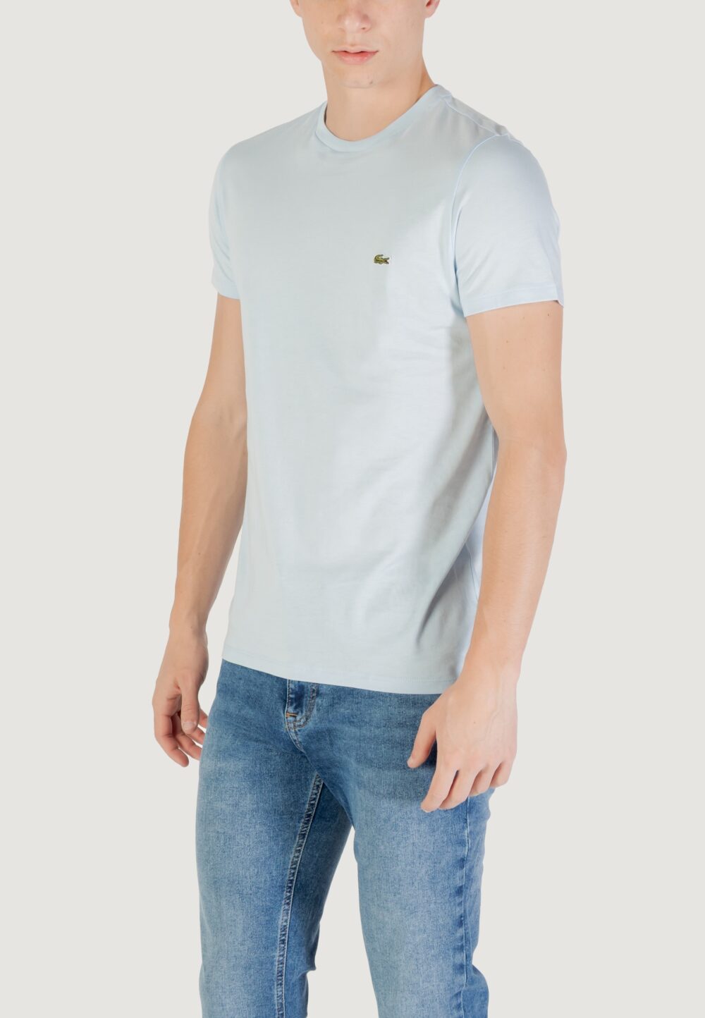 T-shirt LACOSTE  Celeste - Foto 4