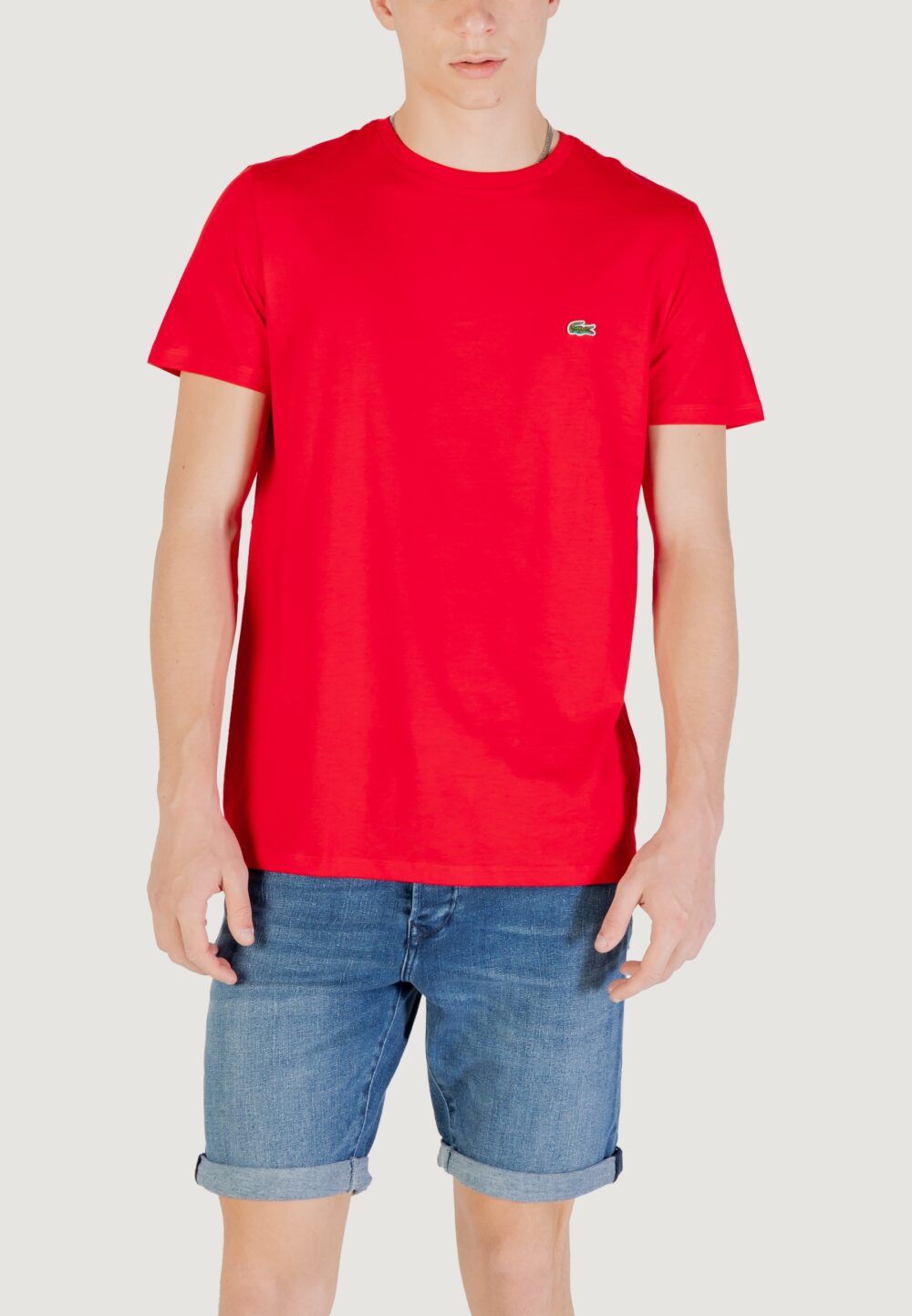 T-shirt LACOSTE  Rosso - Foto 1