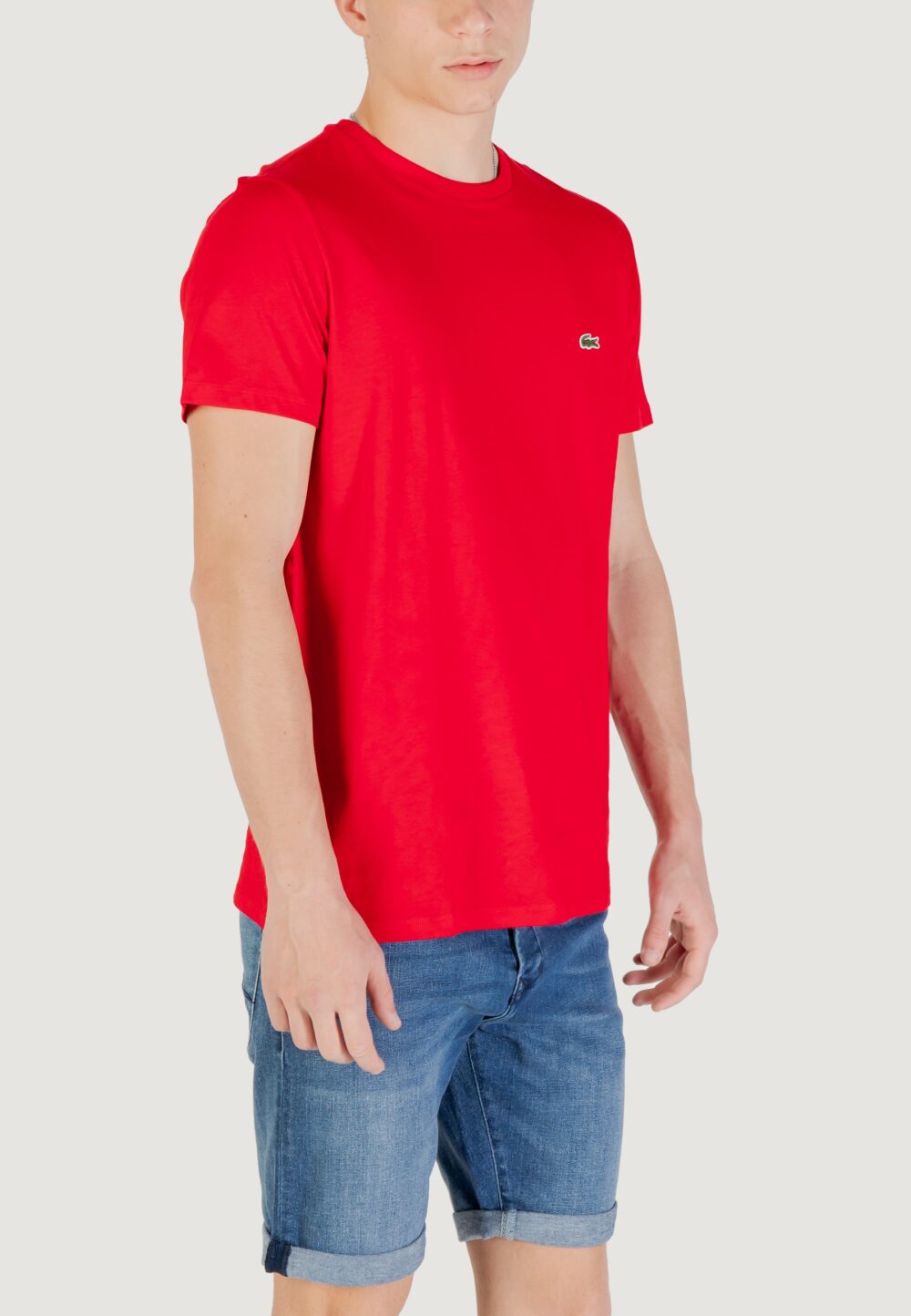 T-shirt LACOSTE  Rosso - Foto 3
