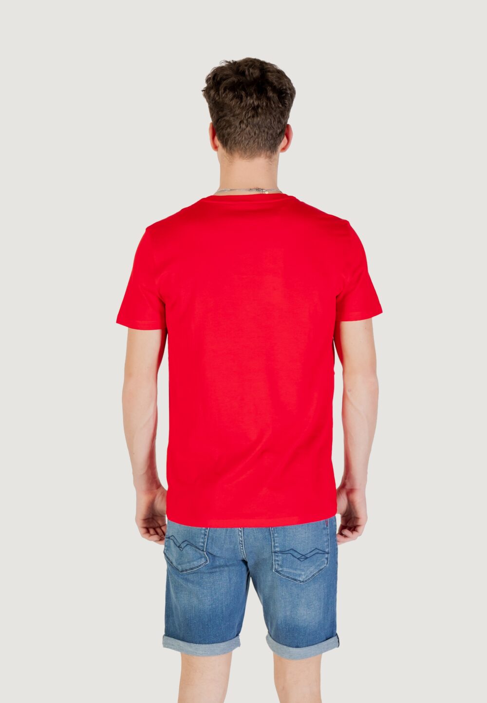 T-shirt LACOSTE  Rosso - Foto 5