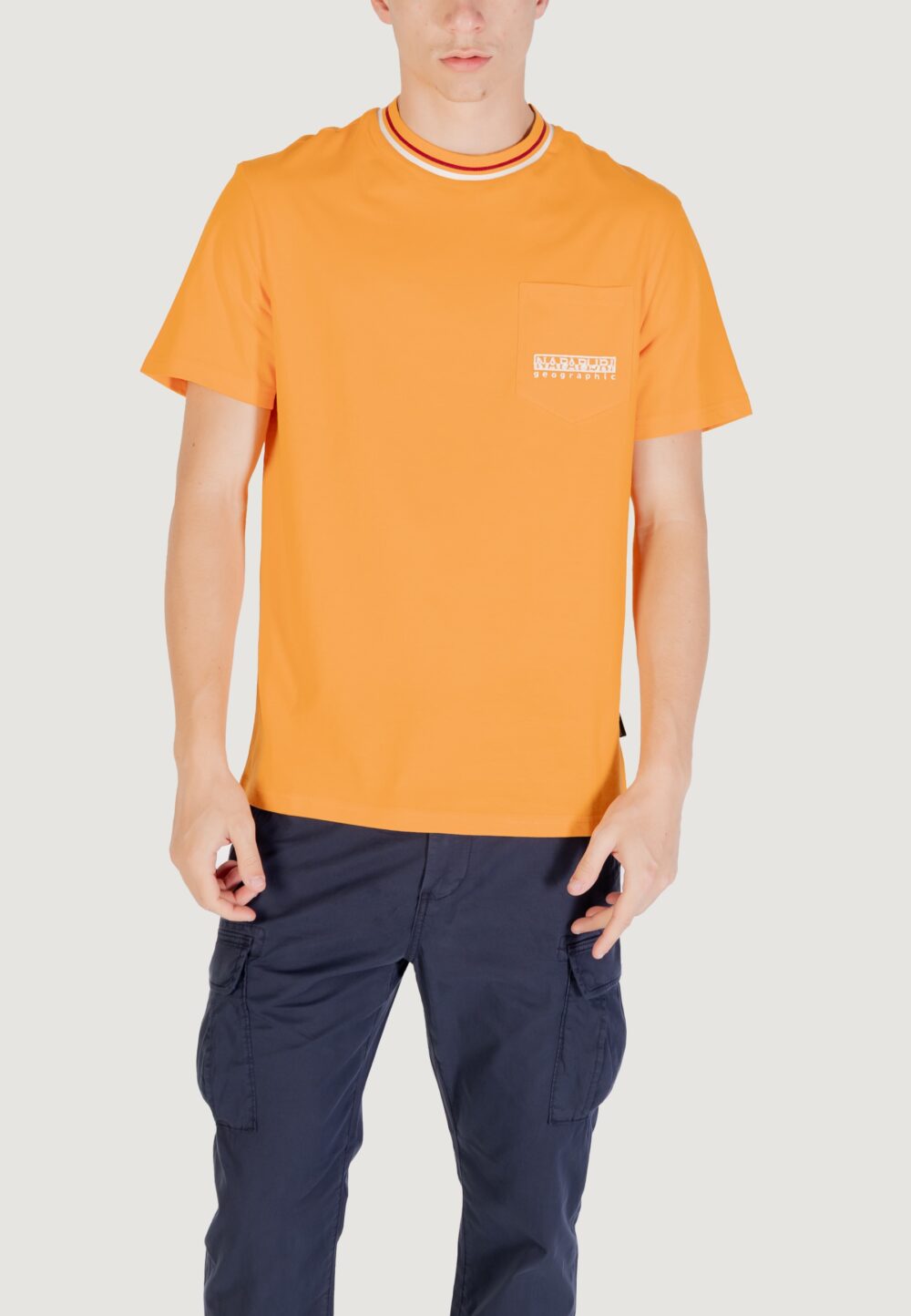 T-shirt Napapijri S-MURLO SS Arancione - Foto 1
