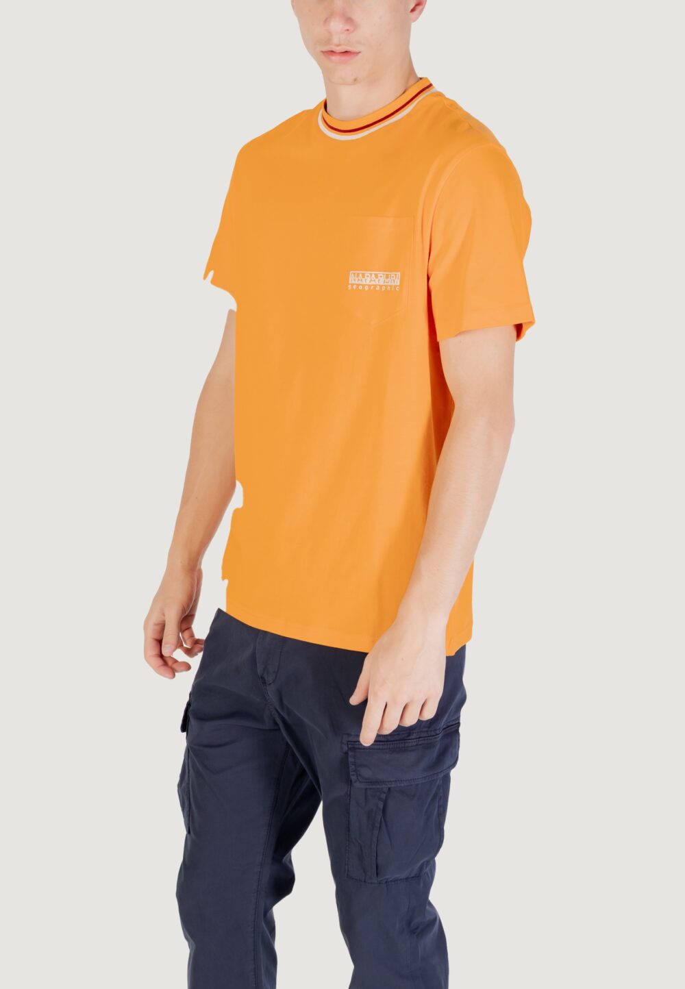 T-shirt Napapijri S-MURLO SS Arancione - Foto 2