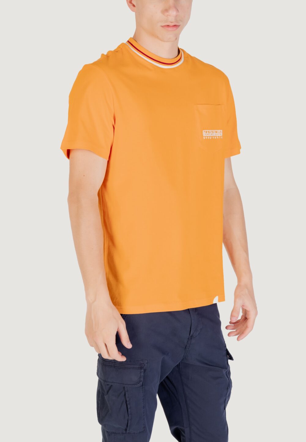 T-shirt Napapijri S-MURLO SS Arancione - Foto 3