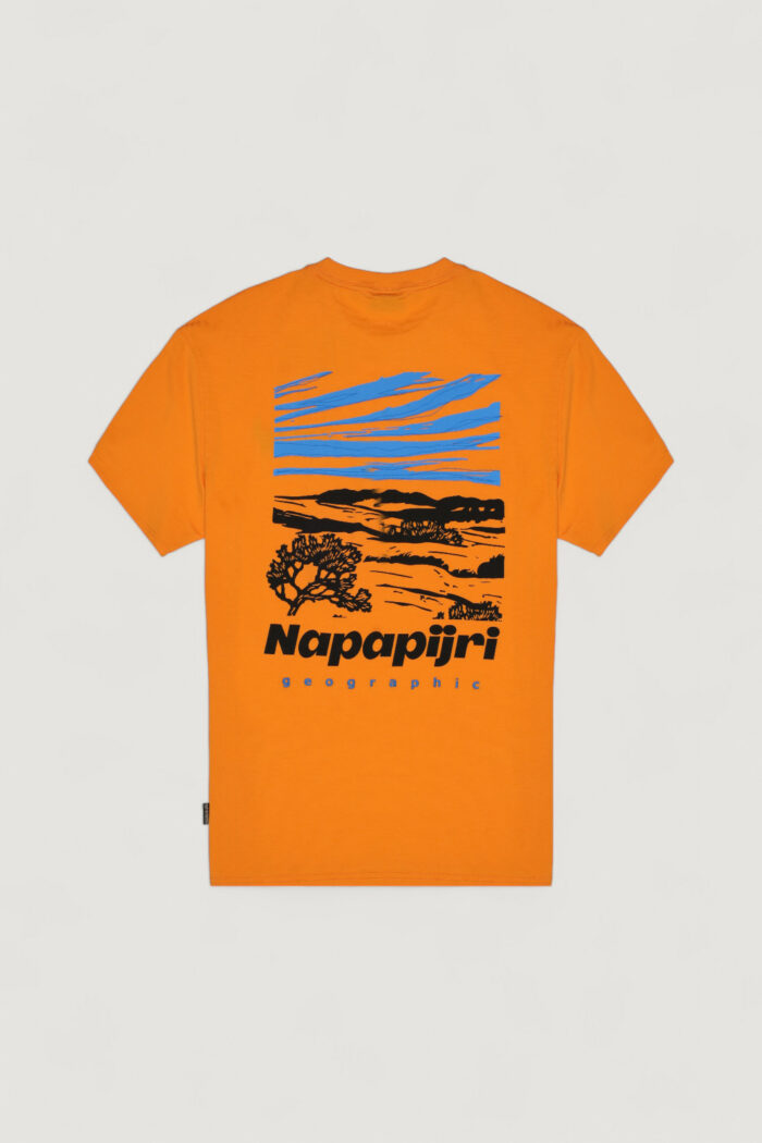 T-shirt Napapijri S-VIGNONI BACK SS Arancione – NP0A4ILX