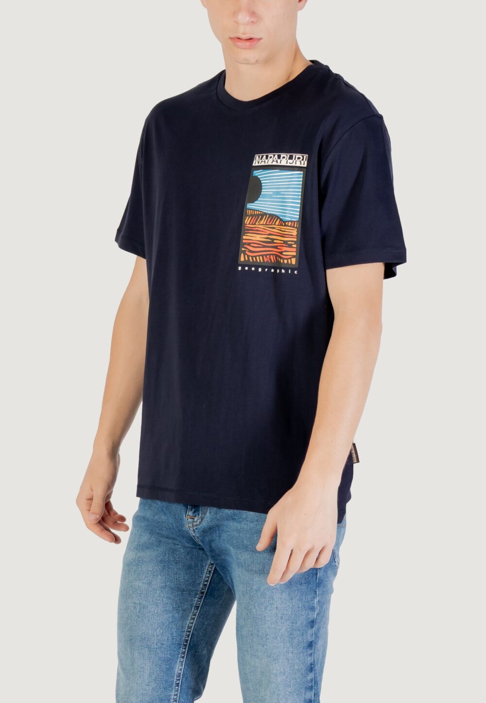 T-shirt Napapijri S-VALDOR SS Blu - Foto 4