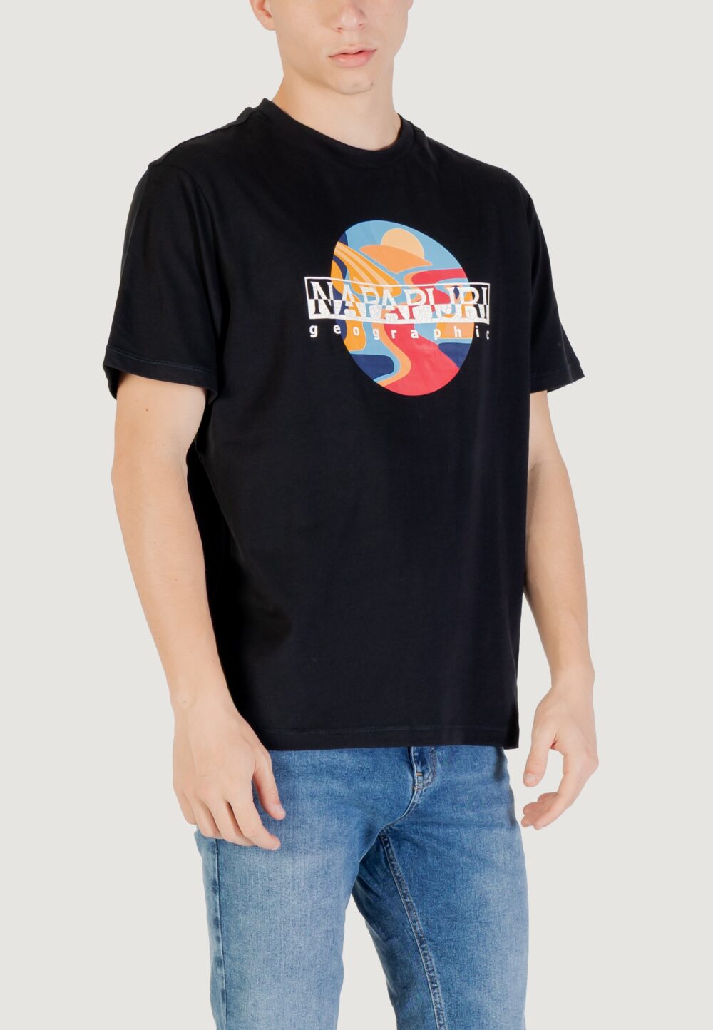 T-shirt Napapijri S-VALDOR SS Nero - Foto 3