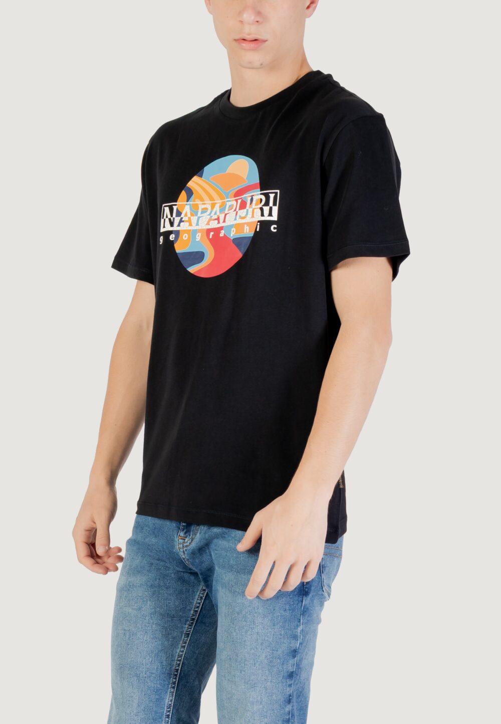 T-shirt Napapijri S-VALDOR SS Nero - Foto 4