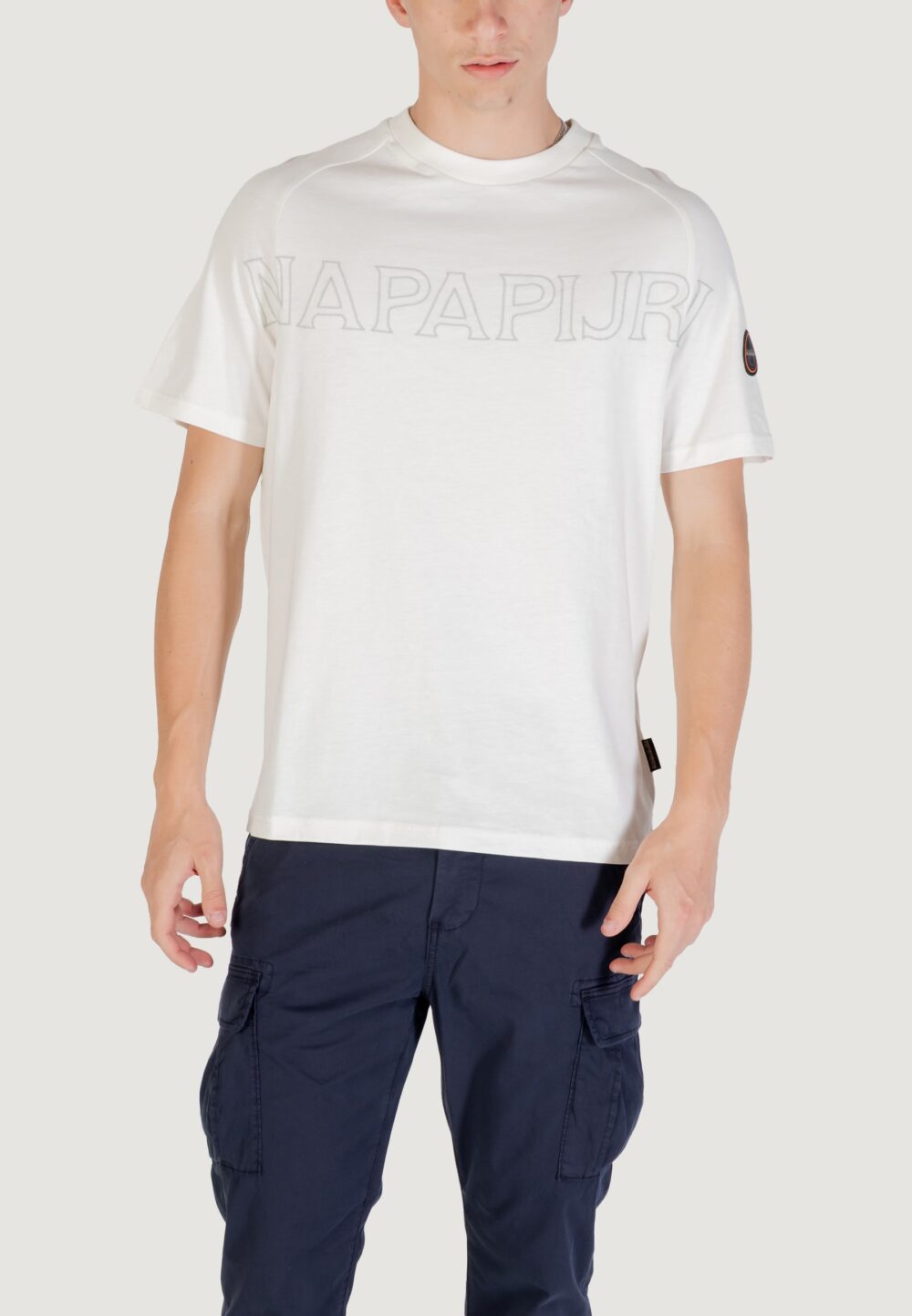 T-shirt Napapijri S-AMBRA SS Panna - Foto 1
