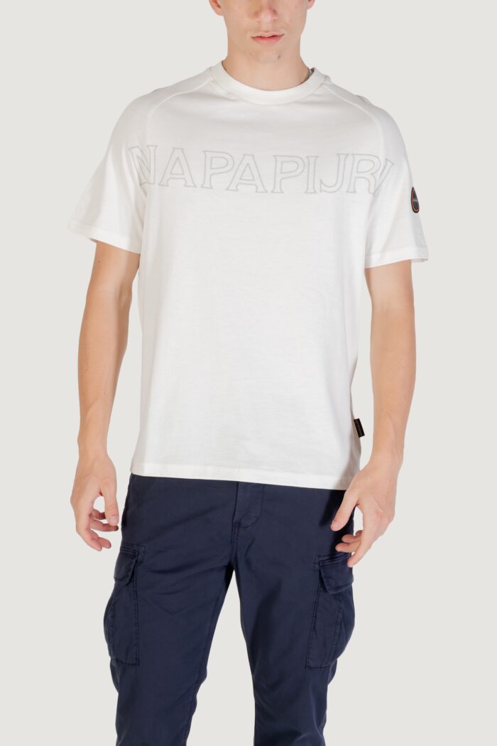 T-shirt Napapijri S-AMBRA SS Panna – NP0A4IEG