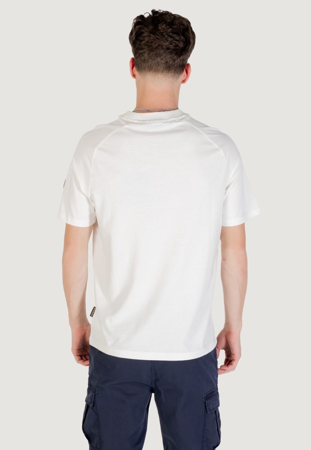 T-shirt Napapijri S-AMBRA SS Panna - Foto 4