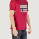 T-shirt Napapijri S-LARI SS Rosso - Foto 3