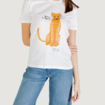 T-shirt Only ONLBARIA REG S/S TOP BOX JRS Bianco - Foto 1