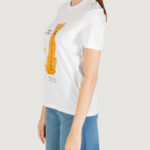 T-shirt Only ONLBARIA REG S/S TOP BOX JRS Bianco - Foto 2