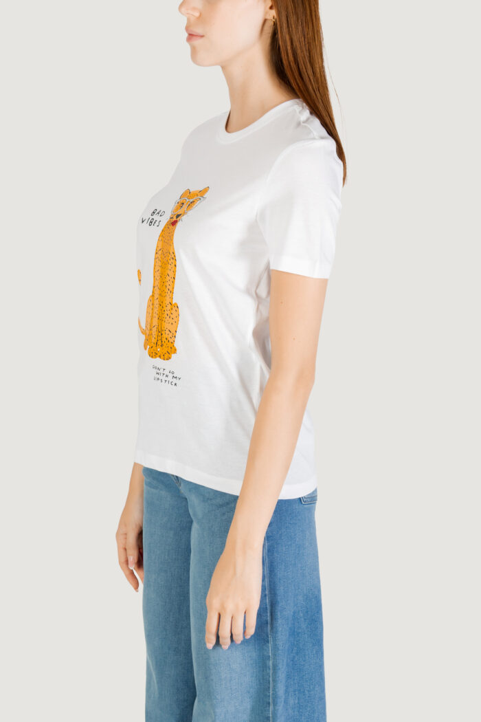 T-shirt Only ONLBARIA REG S/S TOP BOX JRS Bianco – 15353246