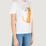 T-shirt Only ONLBARIA REG S/S TOP BOX JRS Bianco - Foto 3